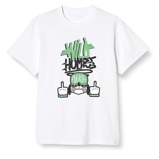 Pop Colour AJ1 Retro High OG Pine Green J10456 - Wild Homies  - White Men T-shirt