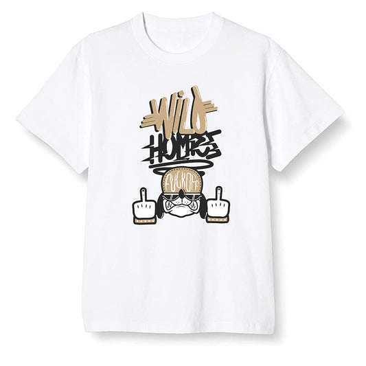 Pop Colour AJ1 Retro High OGetallic Gold - Wild Homies  - White Men T-shirt