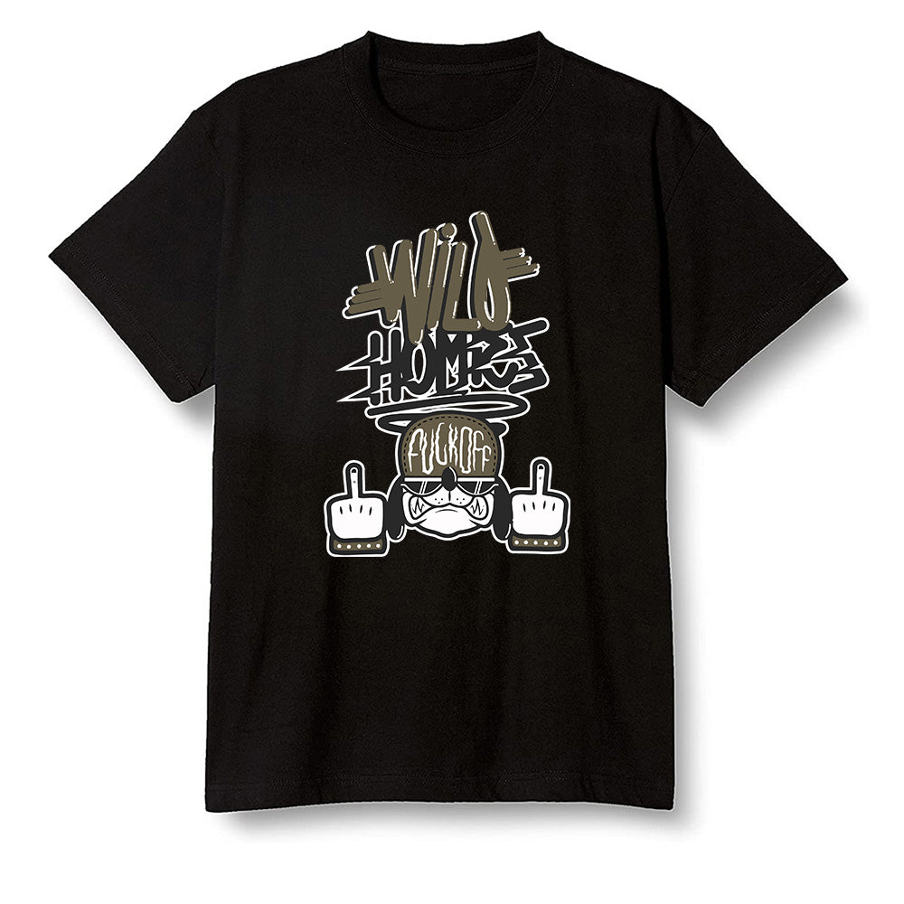 Pop Colour AJ1 Retro High Dark Mocha - Wild Homies  - Black Men T-shirt