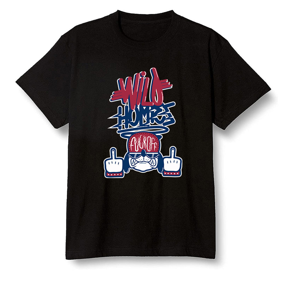 Pop Colour AJ1 Retro High OG Light Smoke Grey - Wild Homies  - Black Men T-shirt