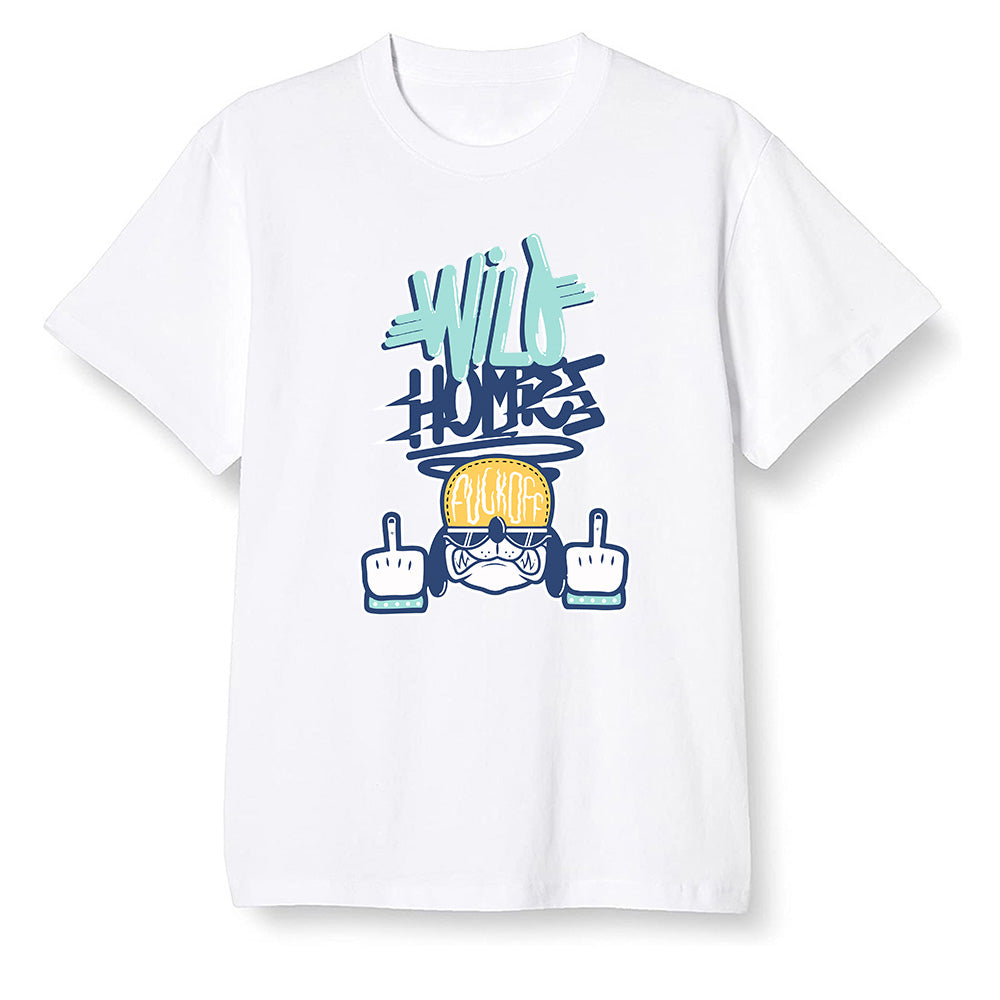 Pop Colour AJ1 Retro High OG Tokyo Bio Hack - Wild Homies  - White Men T-shirt