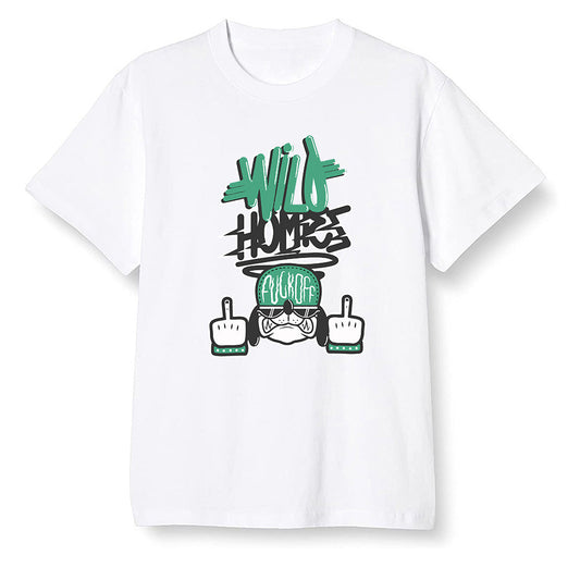 Pop Colour AJ1 Retro High OG Pine Green J10443 - Wild Homies  - White Men T-shirt