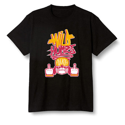 Pop Colour AJ1 Retro High OG Light Fusion Red - Wild Homies  - Black Men T-shirt