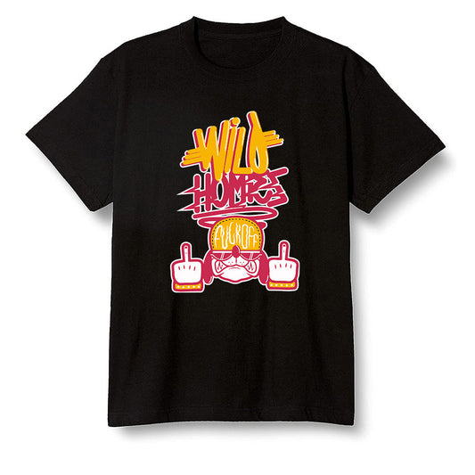 Pop Colour AJ1 Retro High OG Light Fusion Red - Wild Homies  - Black Men T-shirt