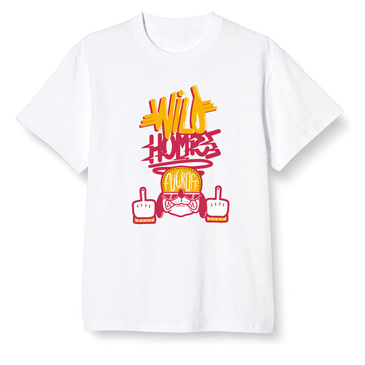 Pop Colour AJ1 Retro High OG Light Fusion Red - Wild Homies  - White Men T-shirt