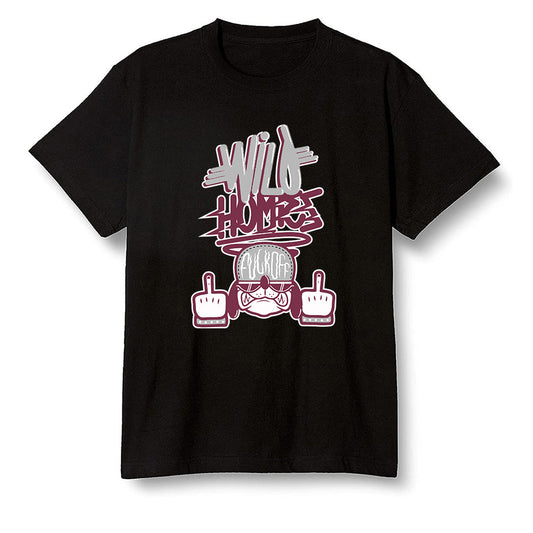 Pop Colour AJ1 Retro High OG Bordeaux - Wild Homies  - Black Men T-shirt
