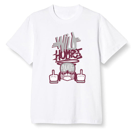 Pop Colour AJ1 Retro High OG Bordeaux - Wild Homies  - White Men T-shirt