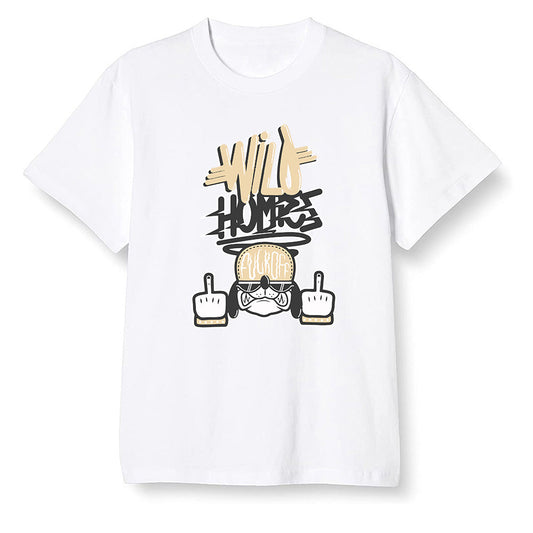 Pop Colour AJ1 Retro High OG NRG Gold TOE - Wild Homies  - White Men T-shirt