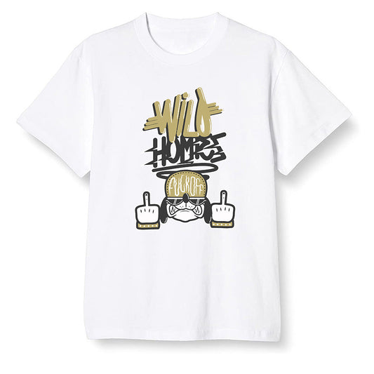 Pop Colour AJ1 Retro Hi Prm Mushroom - Wild Homies  - White Men T-shirt