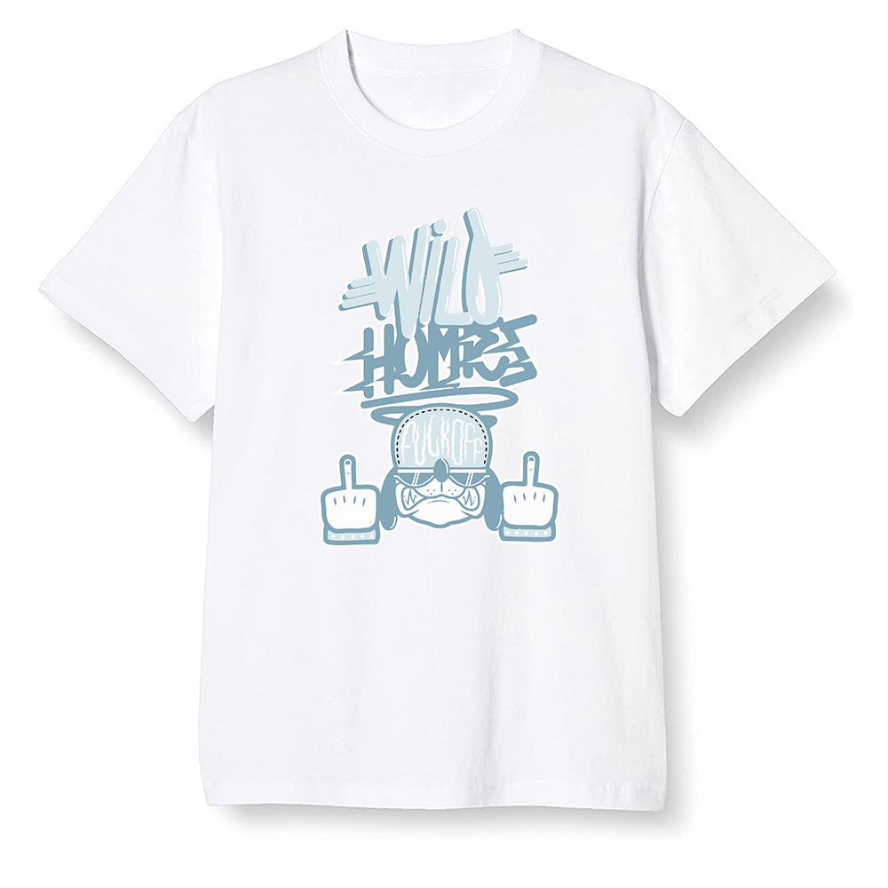 Pop Colour AJ1 NRG Joint Model - White - Wild Homies  - White Men T-shirt