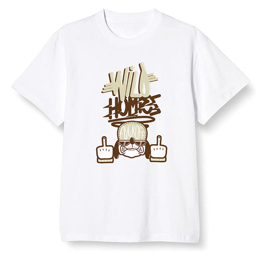 Pop Colour AJ1 High OG TS SP Travis Scott - Mocha - Wild Homies  - White Men T-shirt