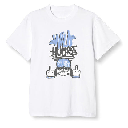 Pop Colour AJ1 High OG Wolf Grey/Sail/Photon Dust/White - Wild Homies  - White Men T-shirt
