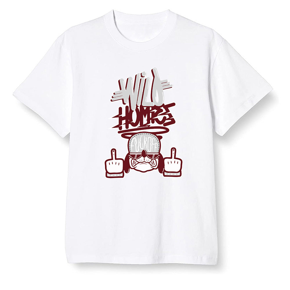 Pop Colour AJ1 Retro High OG SP White/Royal/Varsity Red/Black - Wild Homies  - White Men T-shirt