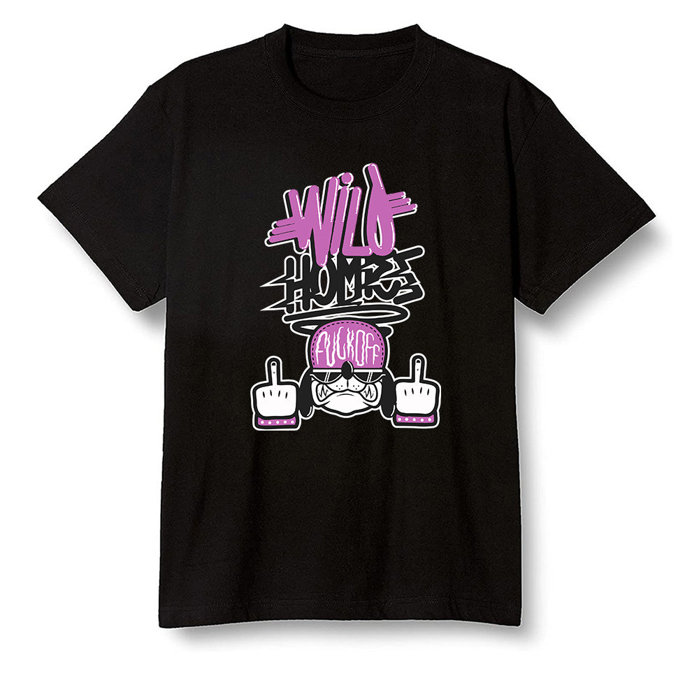 Pop Colour AJ1 Zoom Cmft Psg - Wild Homies  - Black Men T-shirt