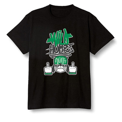 Pop Colour AJ1 High OG Lucky Green - Wild Homies  - Black Men T-shirt