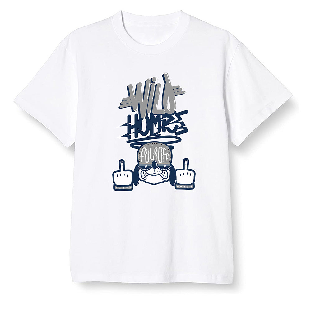 Pop Colour AJ1 High OG CO JP Midnight Navy - Wild Homies  - White Men T-shirt