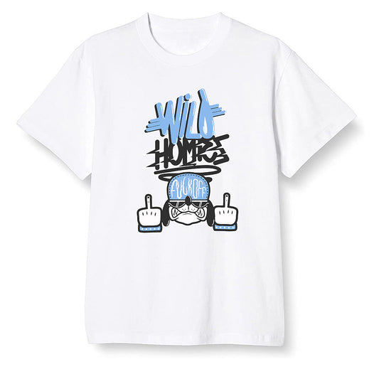 Pop Colour AJ1 High OG SP Fragment Design X Travis Scott - Wild Homies  - White Men T-shirt