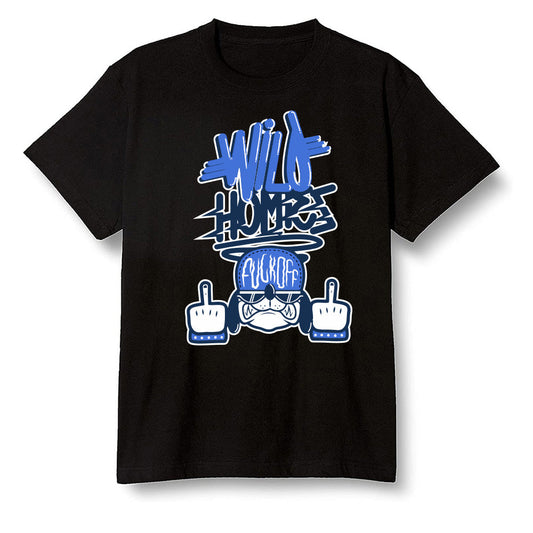 Pop Colour AJ13 Retro Black Royal - Wild Homies - Black Men T-shirt