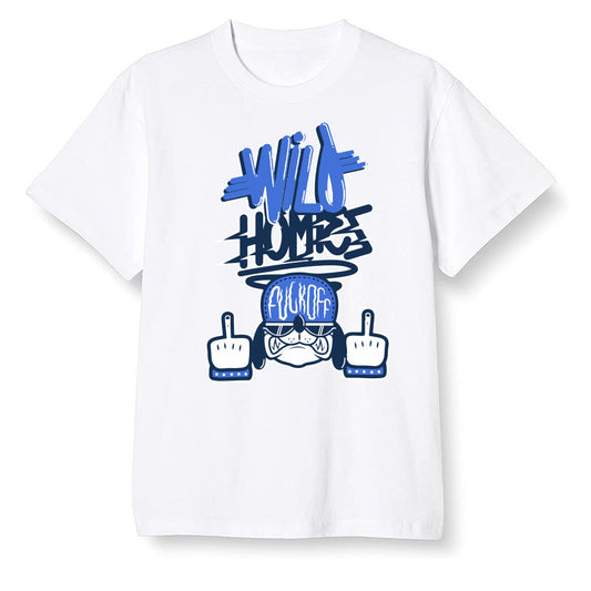Pop Colour AJ13 Retro Black Royal - Wild Homies - White Men T-shirt