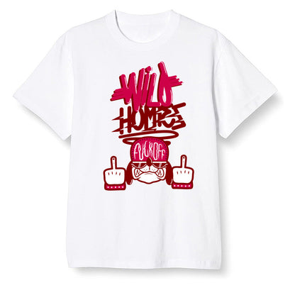 Pop Colour AJ13 Retro Gym Red Flint Grey - Wild Homies - White Men T-shirt