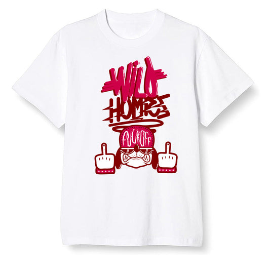 Pop Colour AJ13 Retro Gym Red Flint Grey - Wild Homies - White Men T-shirt