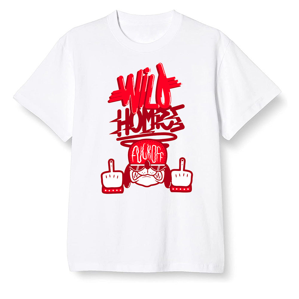 Pop Colour AJ6 Retro White Infrared - Wild Homies - White Men T-shirt
