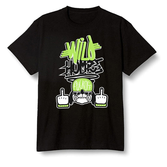 Pop Colour AJ6 Retro Electric Green - Wild Homies - Black Men T-shirt