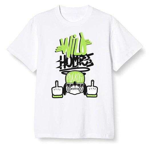 Pop Colour AJ6 Retro Electric Green - Wild Homies - White Men T-shirt