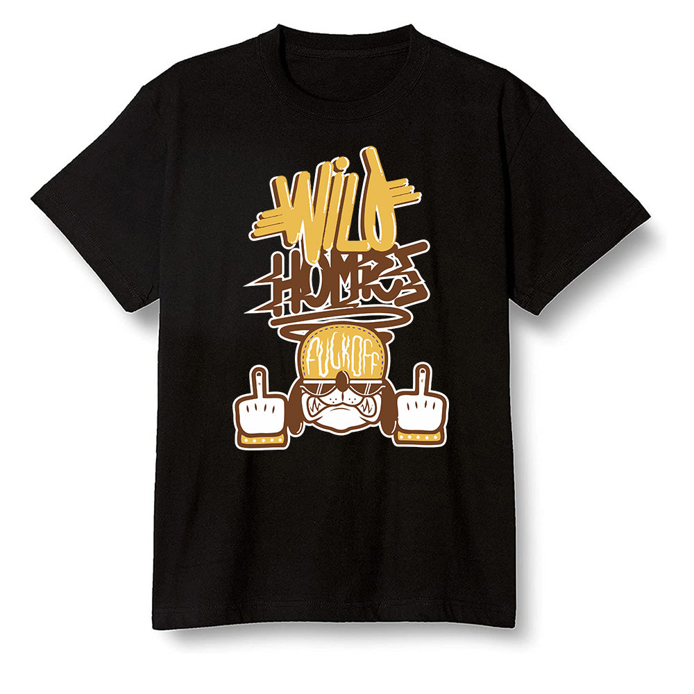 Pop Colour AJ6 Retro Quai 54 - Sail Gum - Wild Homies - Black Men T-shirt