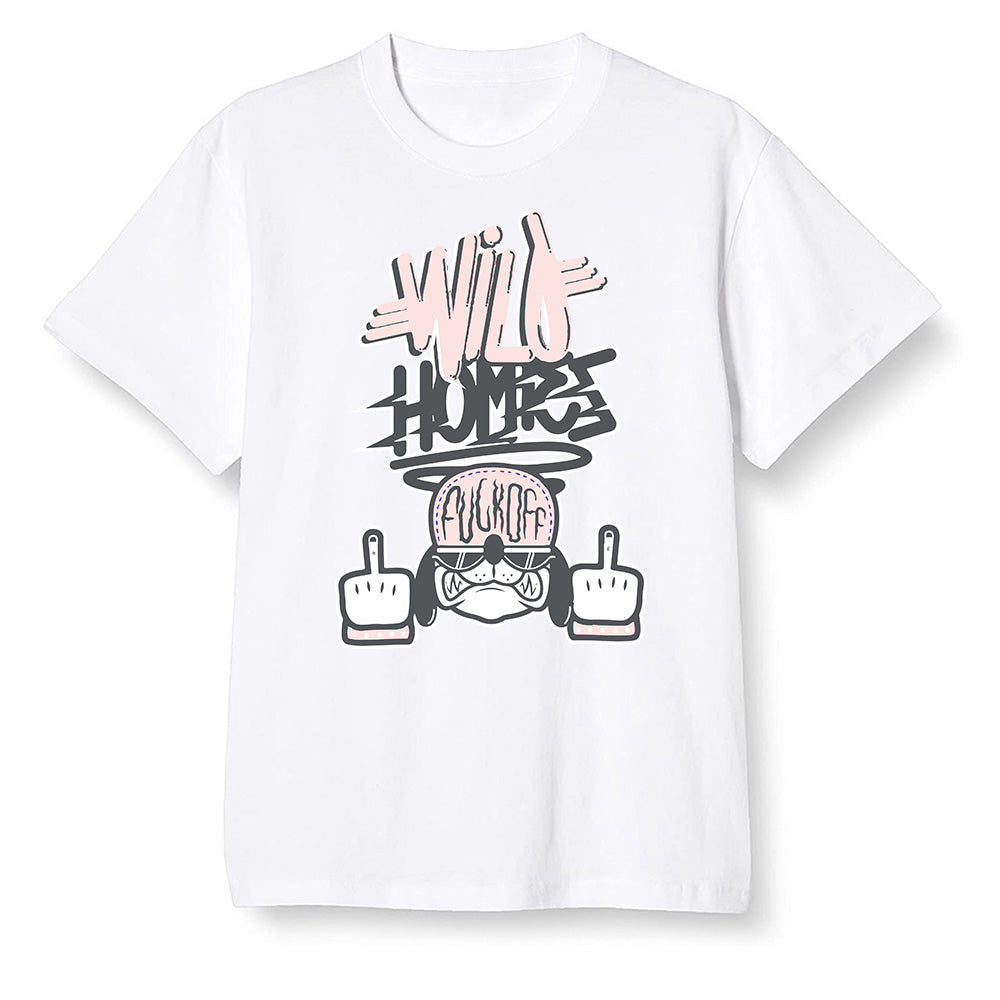 Pop Colour AJ6 Retro Gold Hoops - Wild Homies - White Men T-shirt