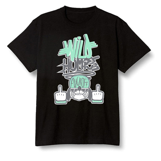 Pop Colour AJ6 Tiffany Blue - Wild Homies - Black Men T-shirt