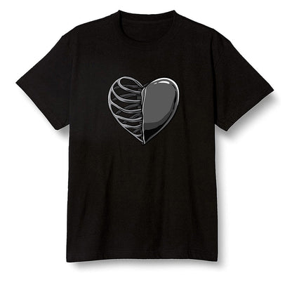 Pop Colour AJ1 Low 'Triple Black' Black - Your heart  - Black Men T-shirt