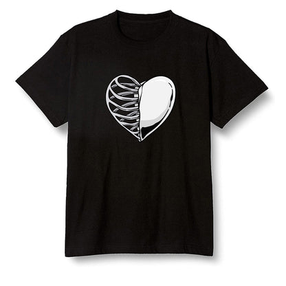 Pop Colour AJ1 Low Triple White - Your heart  - Black Men T-shirt