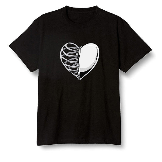 Pop Colour AJ1 Low Triple White - Your heart  - Black Men T-shirt