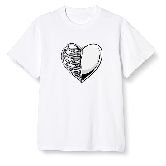 Pop Colour AJ1 Low Triple White - Your heart  - White Men T-shirt