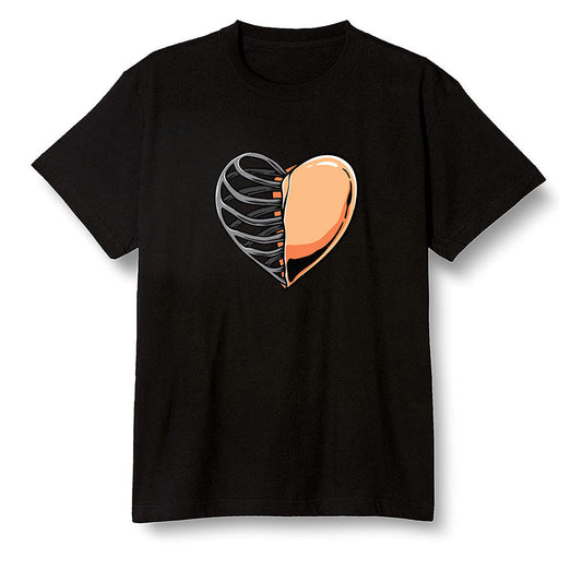 Pop Colour AJ1 Retro High OG Shattered Backboard - Your heart  - Black Men T-shirt