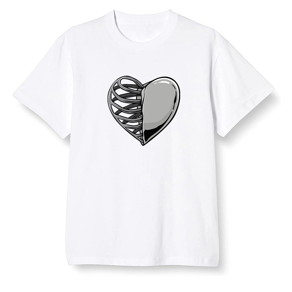 Pop Colour AJ1 Retro High OG Rebellionaire - Your heart  - White Men T-shirt