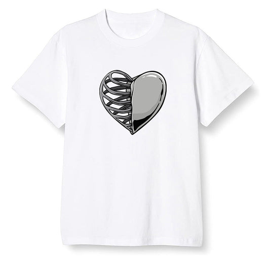 Pop Colour AJ1 Retro High OG Rebellionaire - Your heart  - White Men T-shirt