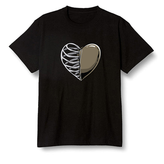 Pop Colour AJ1 Retro High Dark Mocha - Your heart  - Black Men T-shirt