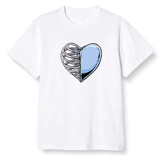 Pop Colour AJ1 Retro High OG Hyper Royal - Your heart  - White Men T-shirt