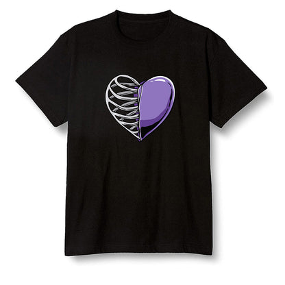 Pop Colour AJ1 Retro High OG Court Purple - Your heart  - Black Men T-shirt