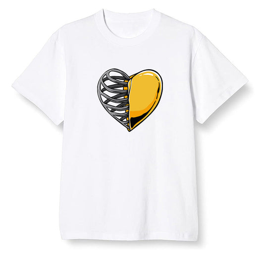 Pop Colour AJ1 Retro High OG Pollen - Your heart  - White Men T-shirt