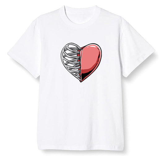 The 10 Pop Colour AJ1 Joint Model - Your heart  - White Men T-shirt