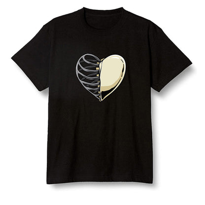 Pop Colour AJ1 Retro Hi Prm Mushroom - Your heart  - Black Men T-shirt
