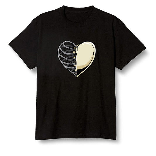 Pop Colour AJ1 Retro Hi Prm Mushroom - Your heart  - Black Men T-shirt