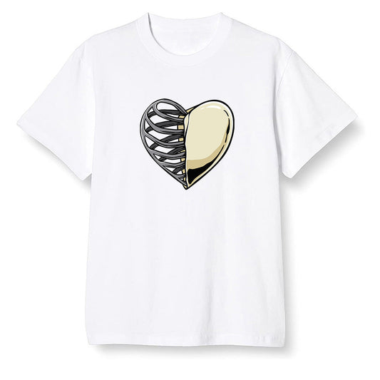 Pop Colour AJ1 Retro Hi Prm Mushroom - Your heart  - White Men T-shirt