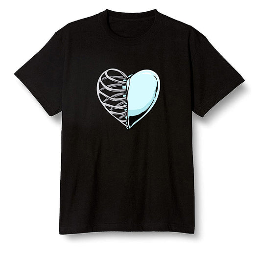 Pop Colour AJ1 NRG Joint Model - White - Your heart  - Black Men T-shirt