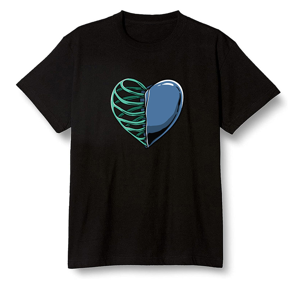 Pop Colour AJ1 High OG TIE DYE - Your heart  - Black Men T-shirt