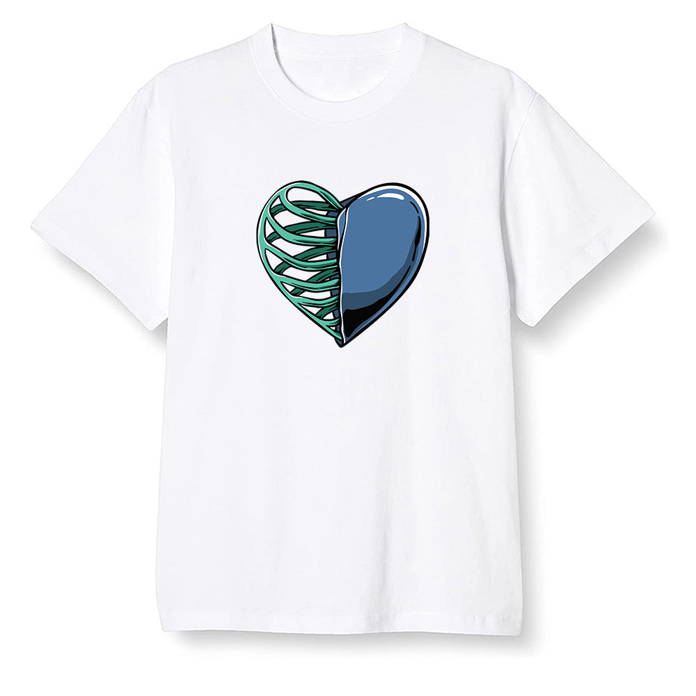 Pop Colour AJ1 High OG TIE DYE - Your heart  - White Men T-shirt