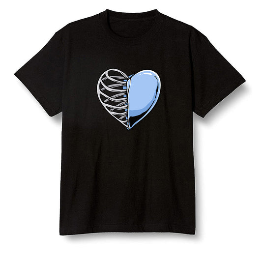 Pop Colour AJ1 Low Wolf Grey/Sail/Photon Dust/White - Your heart  - Black Men T-shirt